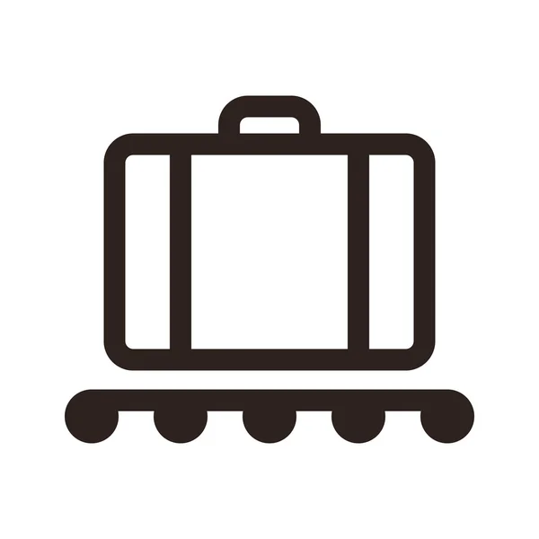 Gepäckausgabe - Reise-Ikone — Stockvektor