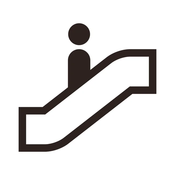 Escalator icon — Stock Vector