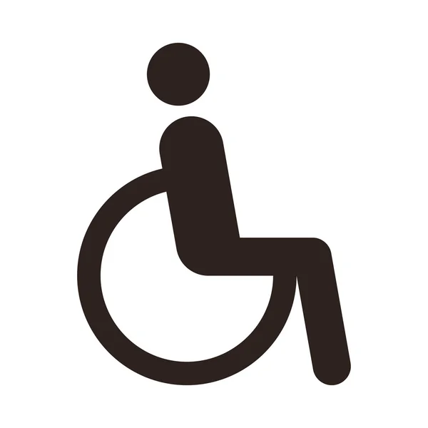Behinderten-Ikone — Stockvektor