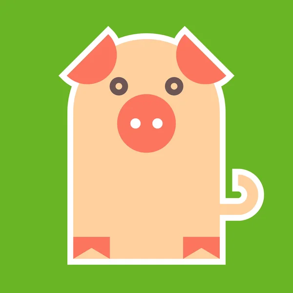 Symbole de porc — Image vectorielle