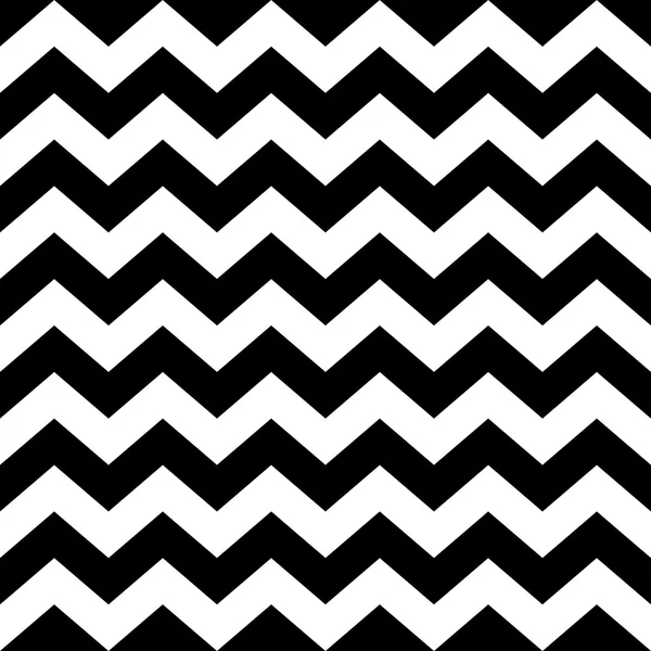 Modèle zig zag sans couture en noir et blanc — Image vectorielle