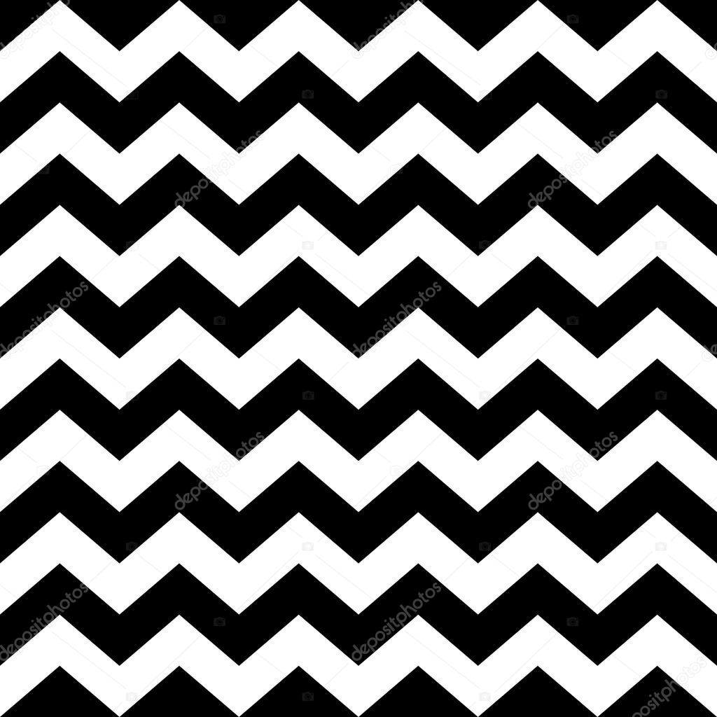 Seamless zig zag pattern in black and white