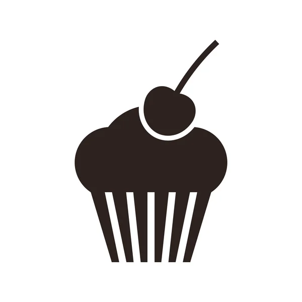 Muffin. Cupcake-Symbol — Stockvektor