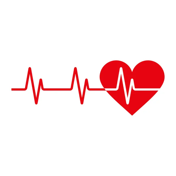 Heartbeat-ikonen — Stock vektor