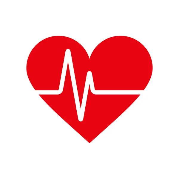 Heartbeat-pictogram Vectorbeelden