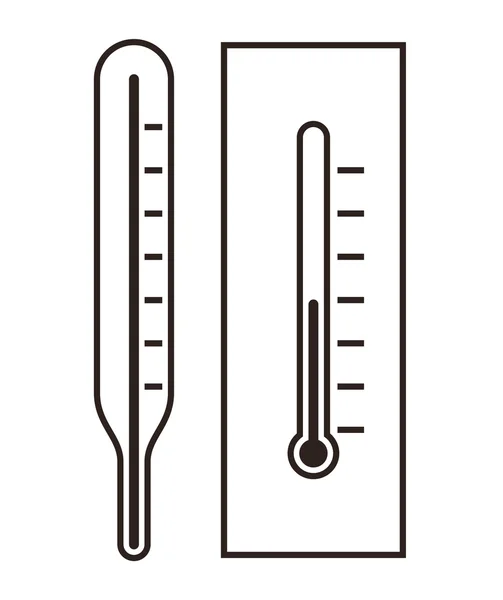 Iconos del termómetro — Archivo Imágenes Vectoriales