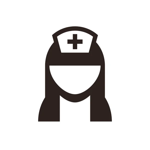 Ícone de enfermeira — Vetor de Stock