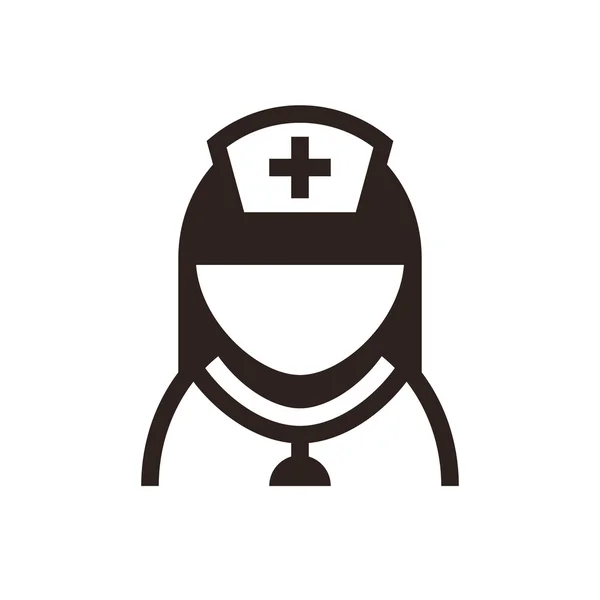 Икона медсестры — стоковый вектор