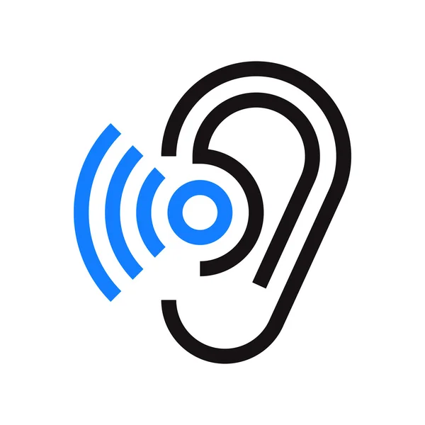 Hearing symbol — Stock Vector