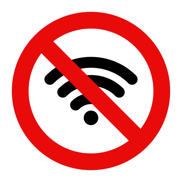 No Wifi sign — Stock Vector