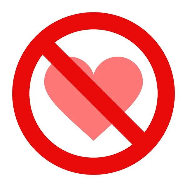 No love sign — Stock Vector