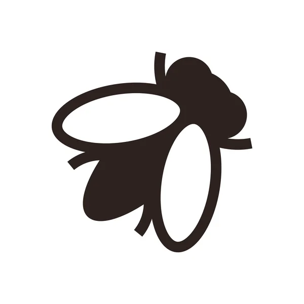 Icona della mosca - illustrazione vettoriale — Vettoriale Stock