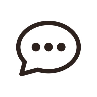 Sohbet simgesi - vektör çizim