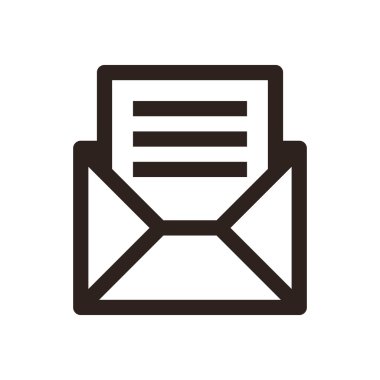 İleti simgesi. Zarf işareti