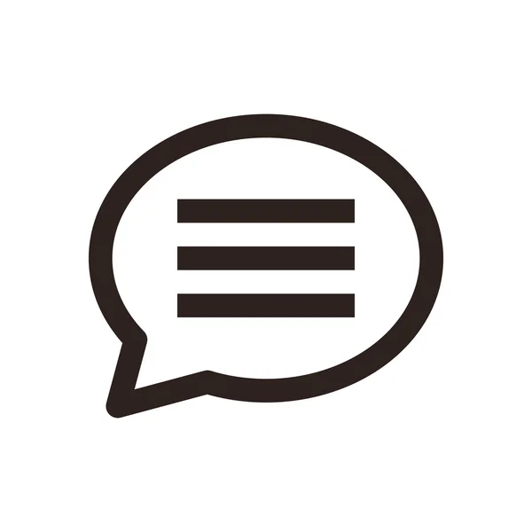 Icono de chat - ilustración vectorial — Vector de stock