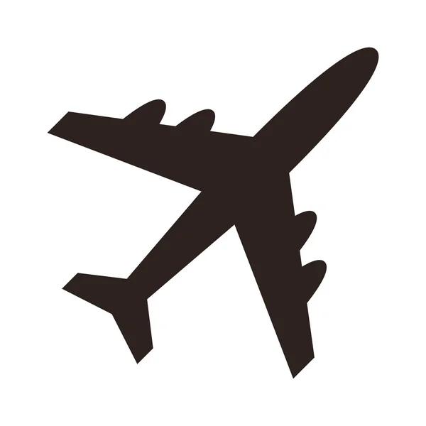 Flugzeug-Symbol - Vektorillustration — Stockvektor