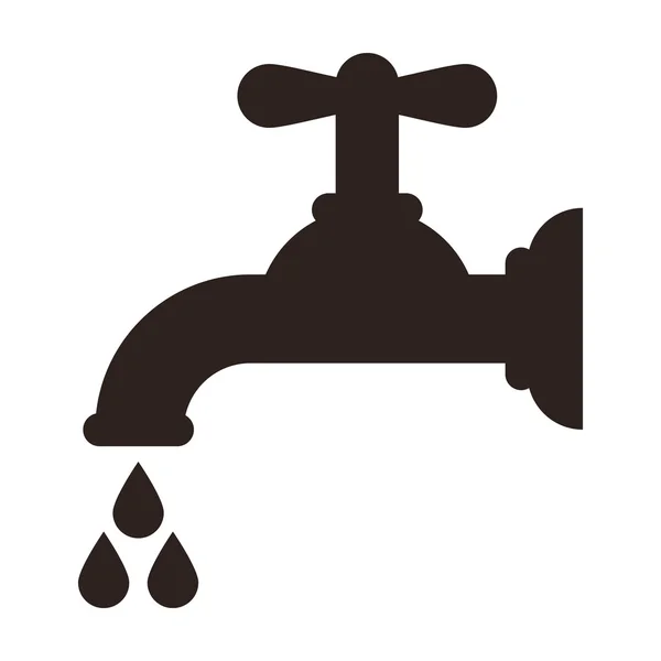 Water tap icon — Stock Vector