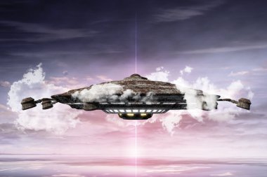 BM tanımlanamayan uçan cisim 3D çizimi