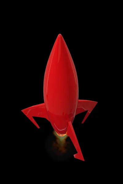 一架太空火箭三维图 — 图库照片