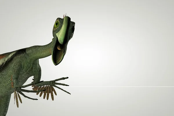 3D illustratie van een Gigantoraptor geïsoleerd op witte achtergrond — Stockfoto