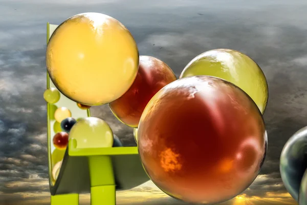 Ilustración 3d de bolas de goma dulces —  Fotos de Stock