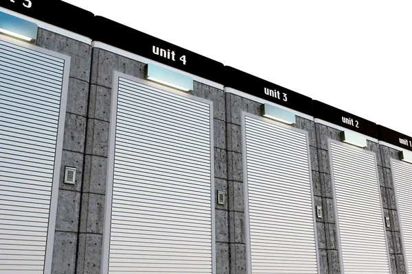 3d illustration of self storage units — Stock Photo, Image