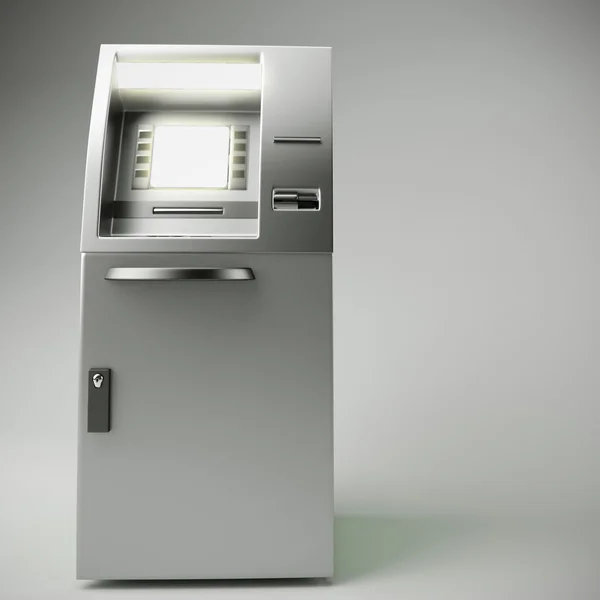 3d illustration of atm isolated on gray background — Stock Photo, Image