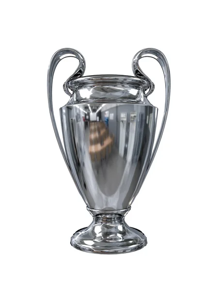 3D иллюстрация кубка чемпионов изолированы на белом фоне — стоковое фото