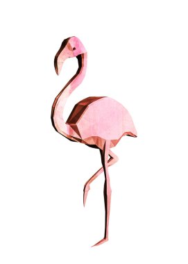 Flamingo düşük Poli modeli