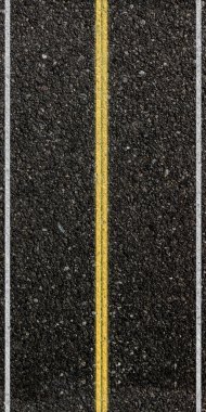 Üstten Görünüm üzerinden bir yol deseninin 3D render