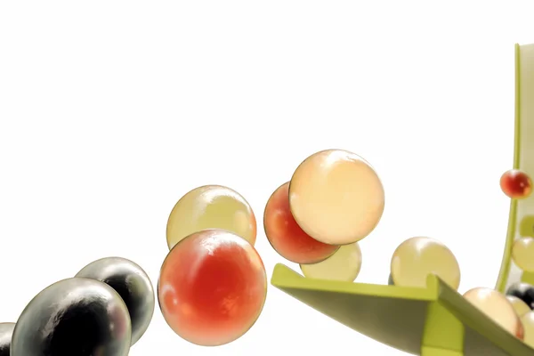 Ilustración 3d de sabrosas bolas de goma — Foto de Stock