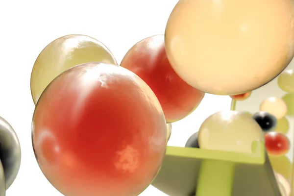 맛 있는 gumballs의 3d 그림 — 스톡 사진