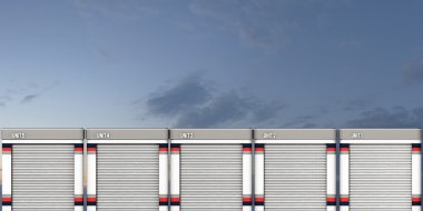 self depolama beyaz arka plan üzerinde izole 3D çizimi