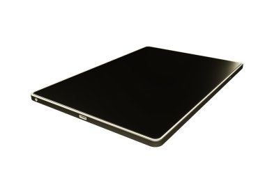 3D illüstrasyon izole beyaz arka plan üzerinde modern bir Tablet