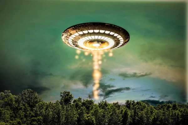 3D illustratie van een unidentified flying object — Stockfoto