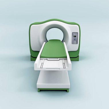 hesaplanmış tomografi mavi arkaplan 3d illüstrasyonunda izole edildi