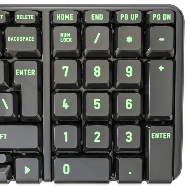 Teclado Computador Moderno Perto Ilustração — Fotografia de Stock