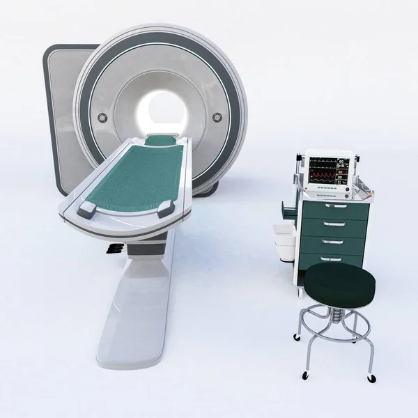 Mri Isolato Sfondo Bianco Illustrazione — Foto Stock