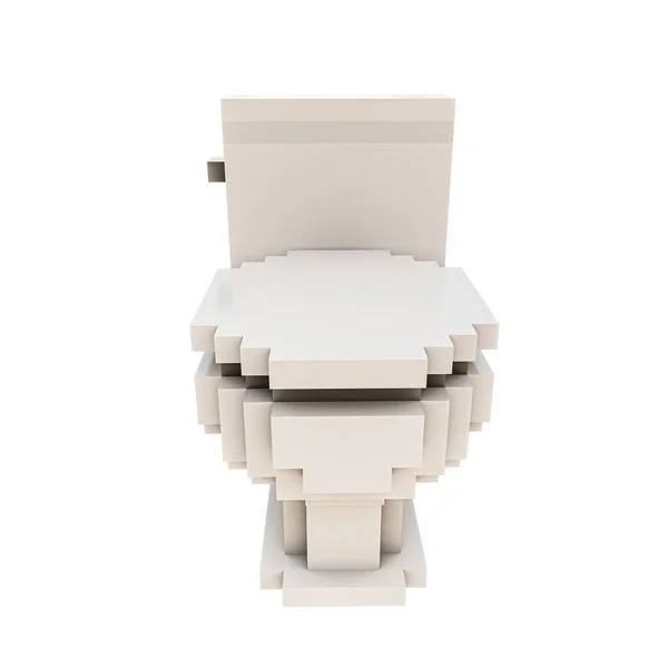 Toilette Icon Isolated White Illustration — Stock Photo, Image