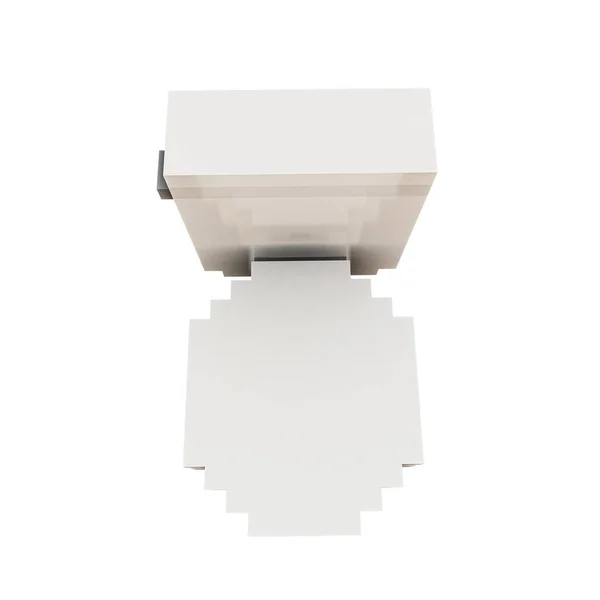 Ícone Toilette Isolado Ilustração Branco — Fotografia de Stock