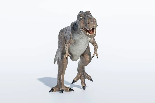 Tyrannosaurus Rex Geïsoleerd Witte Achtergrond Illustratie — Stockfoto