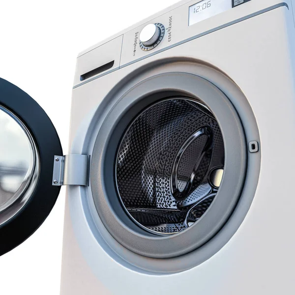 Washing Machine Isolated White Background Illustration — Stock Photo, Image
