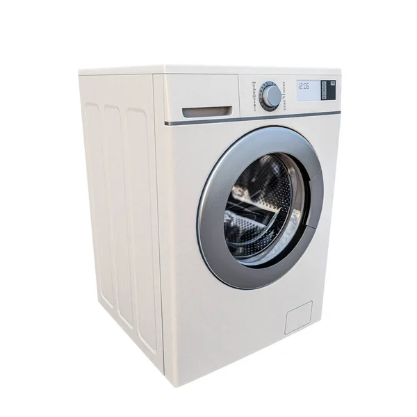 Washing Machine Isolated White Background Illustration — Stock Photo, Image