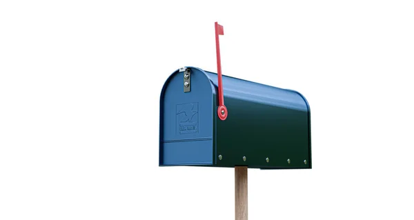 Mail Box Isolated White Backgopund Illustration — Stock Photo, Image