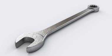 beyaz arkaplanda izole edilmiş anahtar 3d illüstrasyon