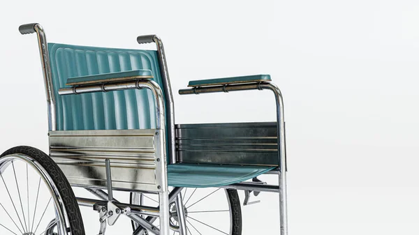 Tekerlekli Sandalye Beyaz Arka Planda Izole Edildi Illüstrasyon — Stok fotoğraf