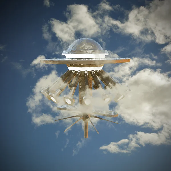 UFO Uzay gemisi — Stok fotoğraf