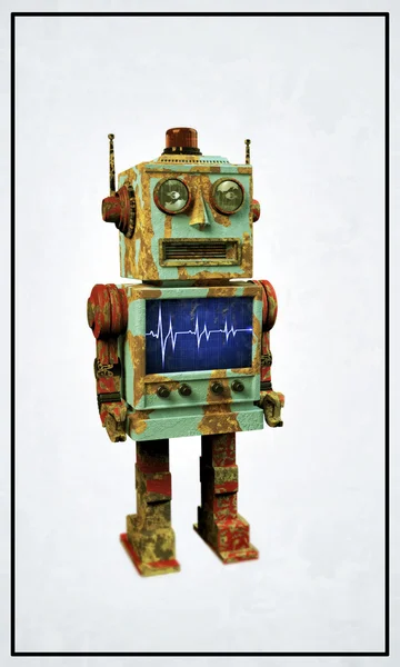 Vintage robot oyuncak — Stok fotoğraf