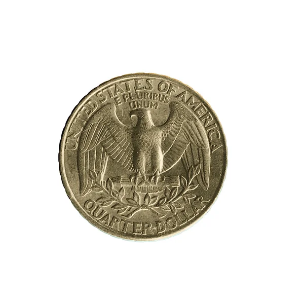 4 분의 1 달러 동전 — 스톡 사진