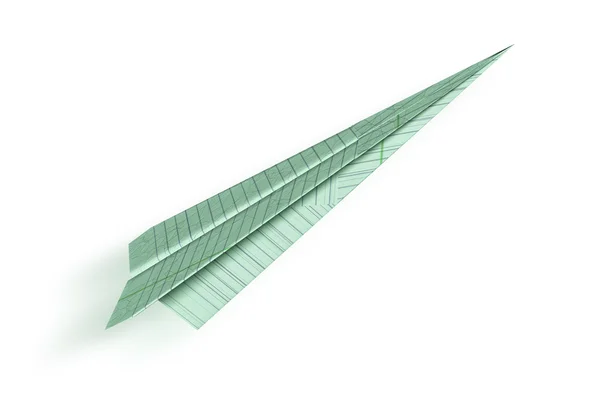 Origami repülőgép — Stock Fotó